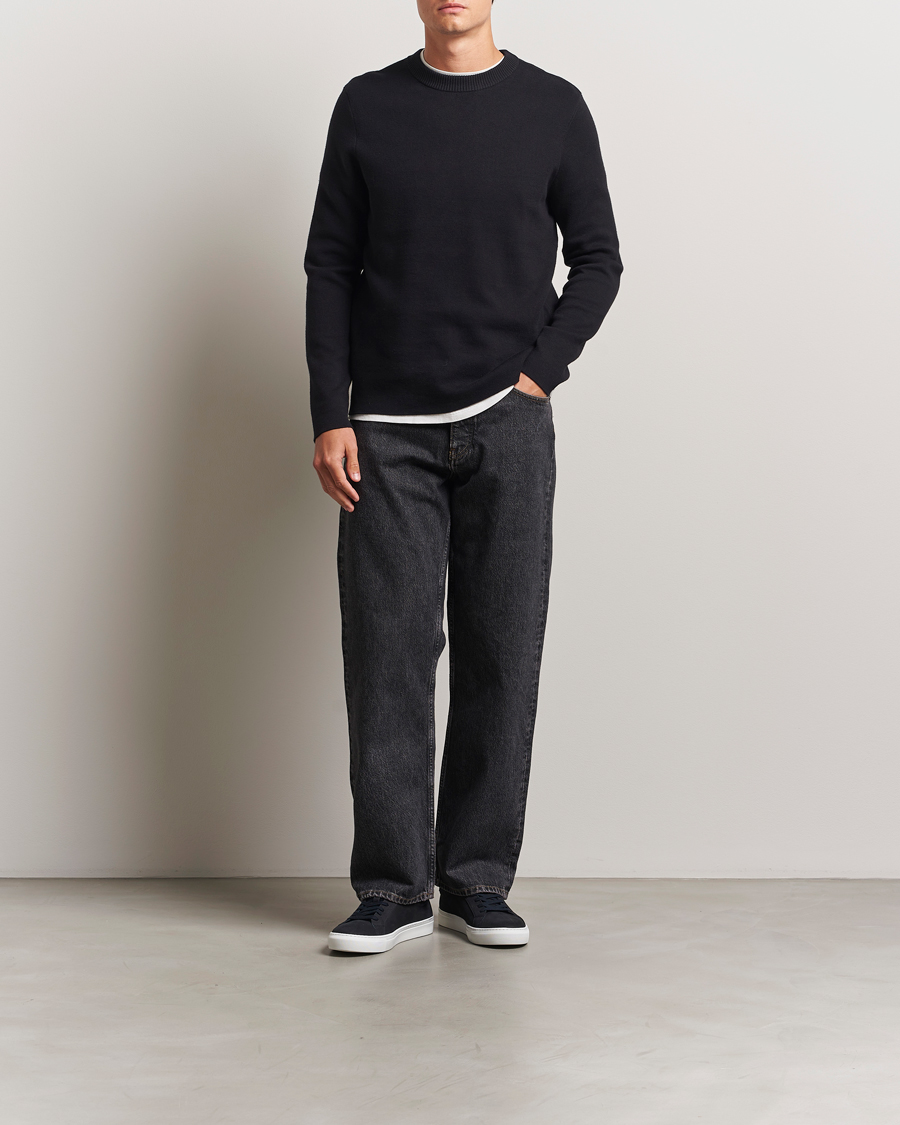 Herr | Tröjor | Samsøe Samsøe | Niklas Crew Neck Sweater Black