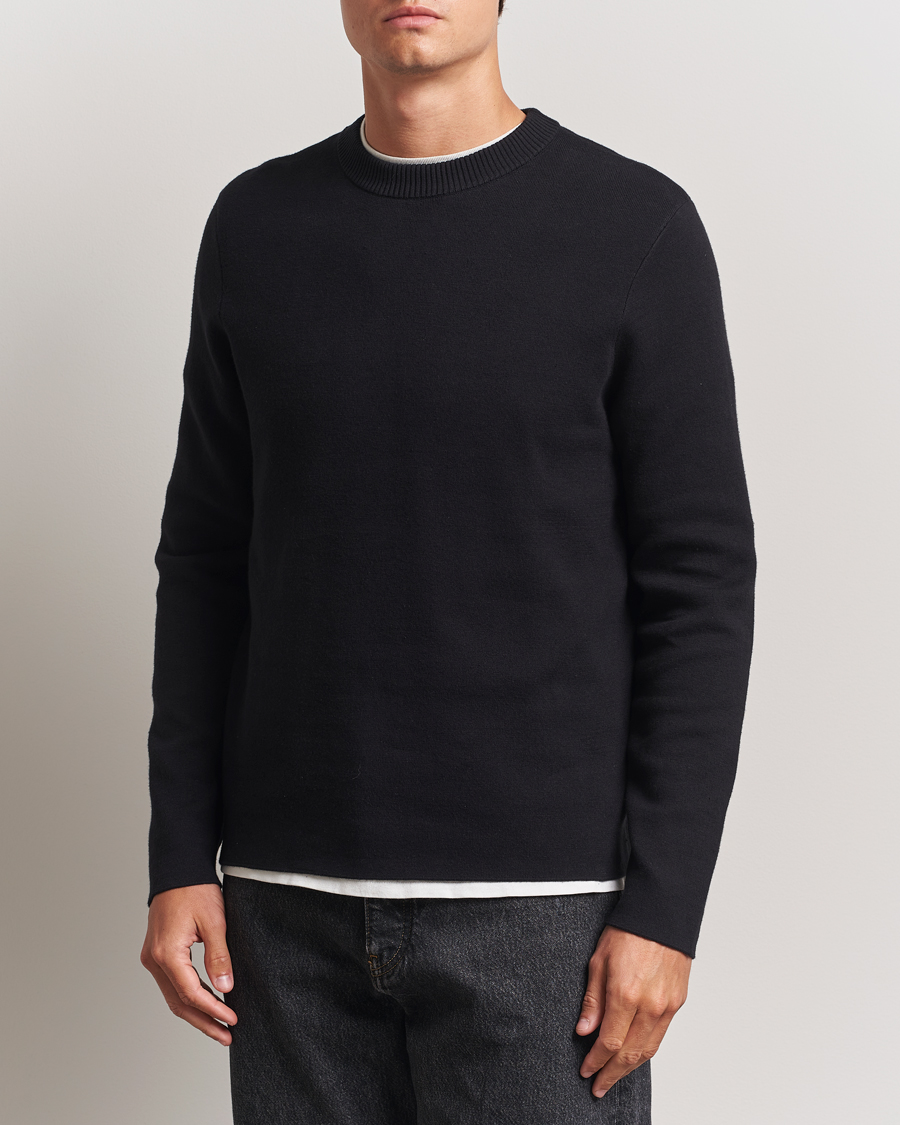 Herr | Tröjor | Samsøe Samsøe | Niklas Crew Neck Sweater Black
