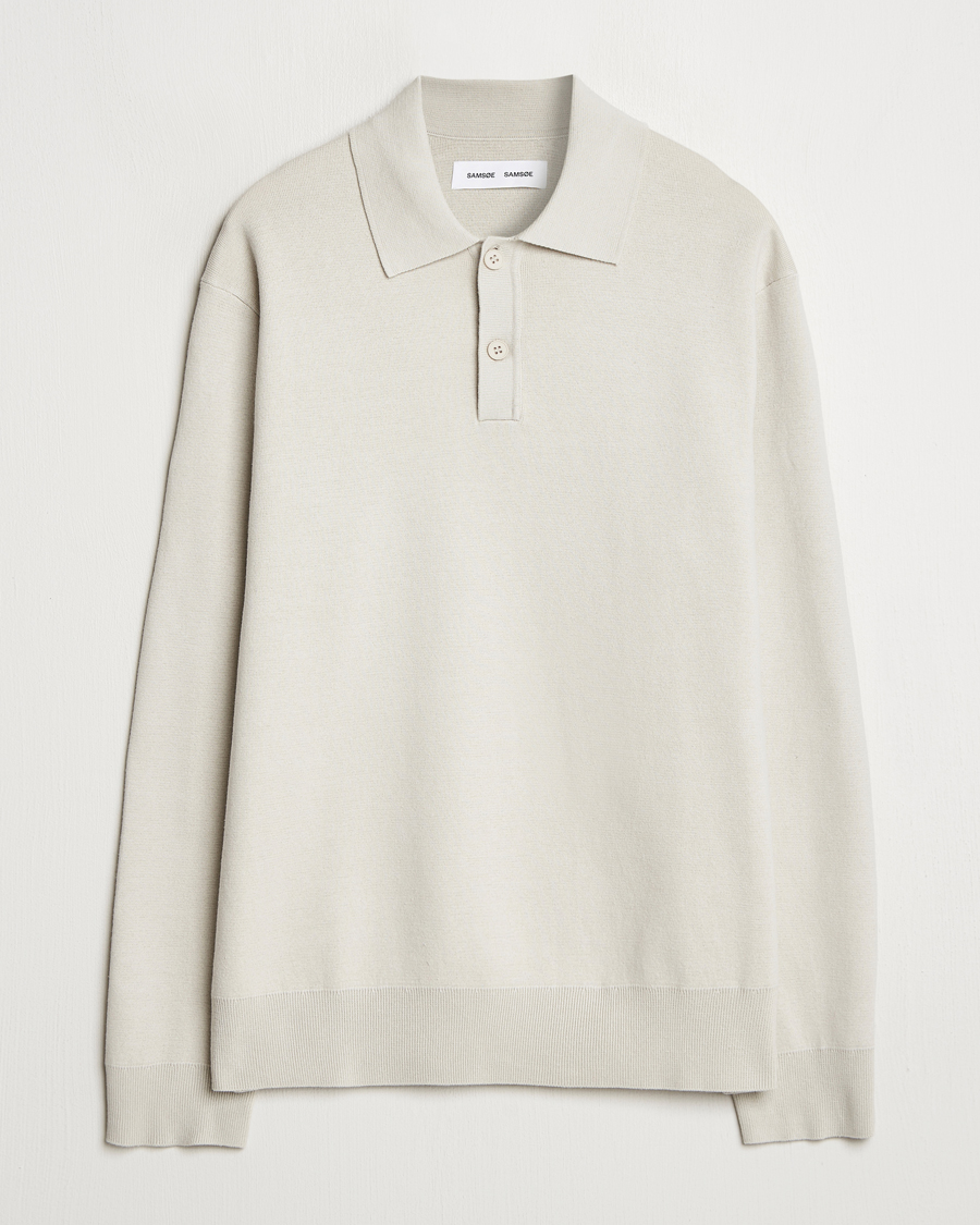 Herr | Tröjor | Samsøe Samsøe | Nino Knitted Polo Moonstruck