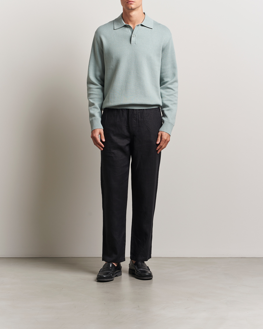 Herr | Tröjor | Samsøe Samsøe | Nino Knitted Polo Abyss Green