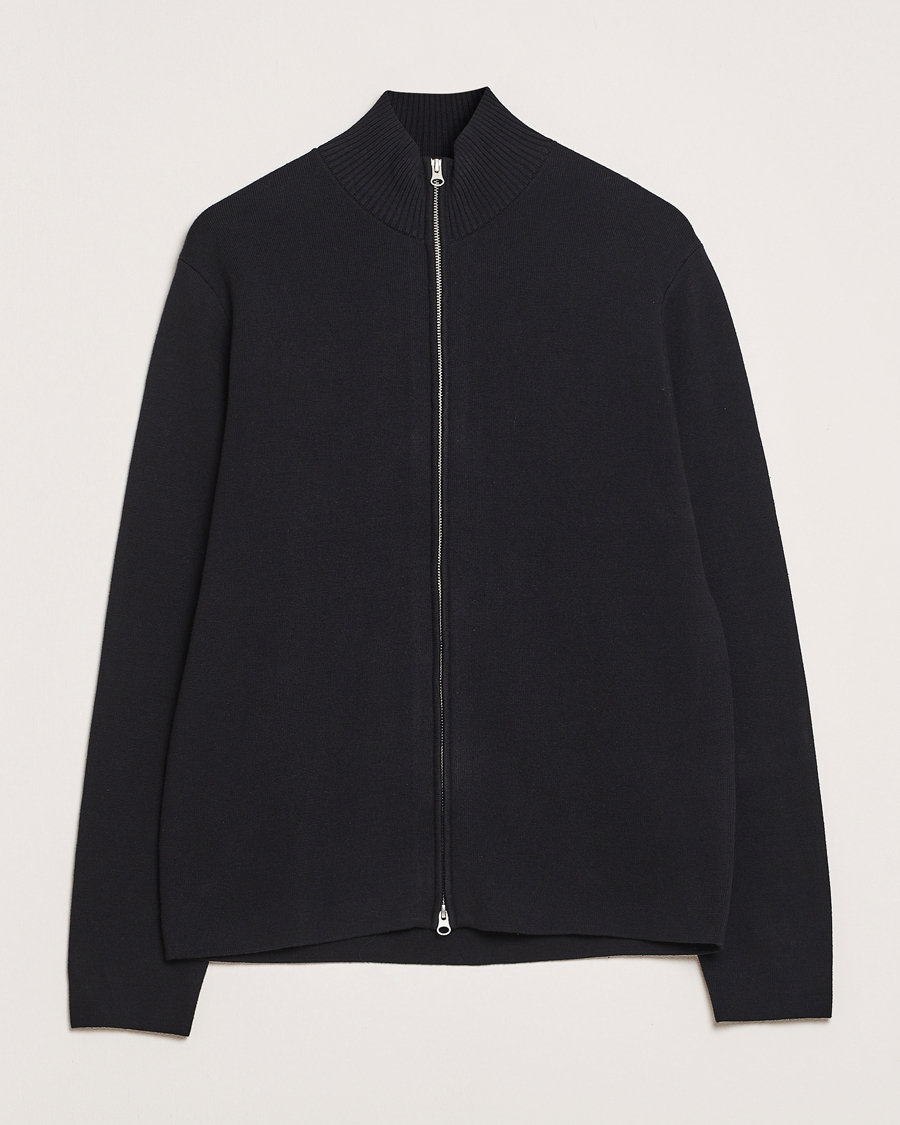 Herr | Tröjor | Samsøe Samsøe | Niklas Full Zip Sweater Black