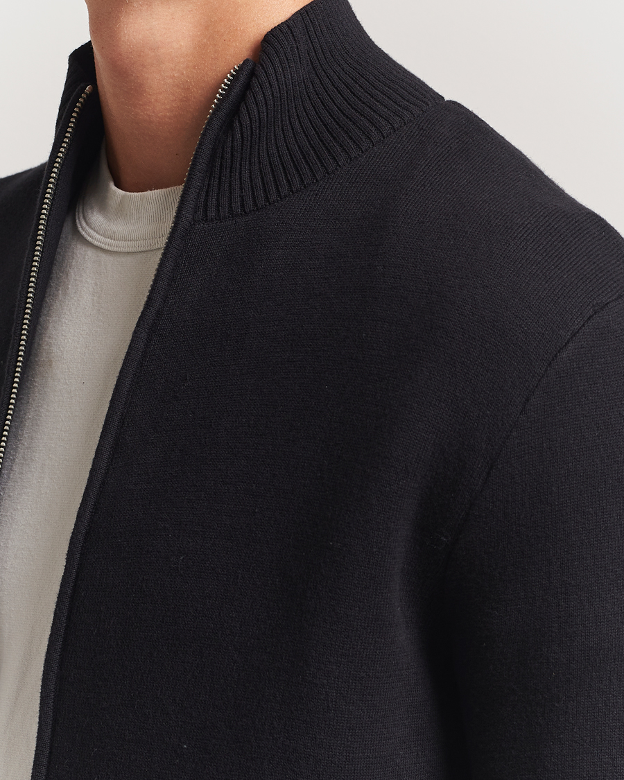 Herr | Tröjor | Samsøe Samsøe | Niklas Full Zip Sweater Black