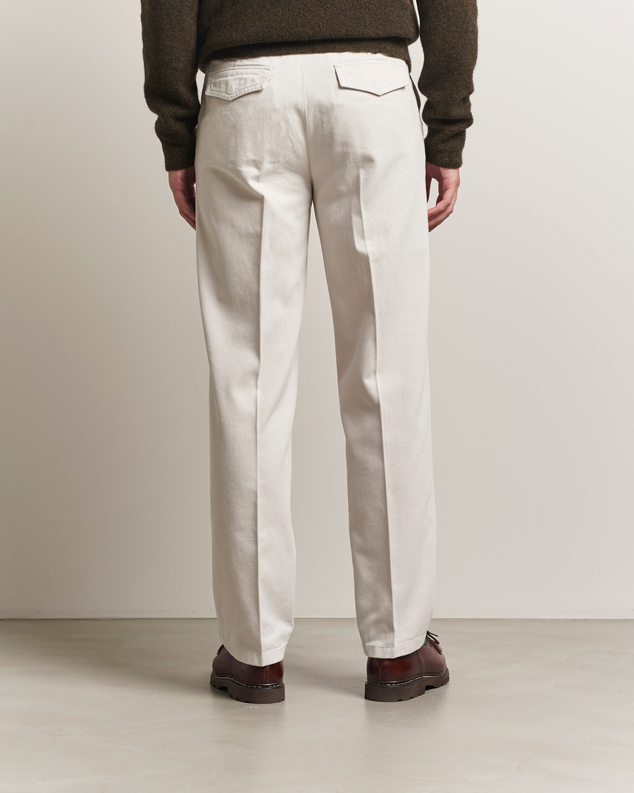 Herr | Byxor | Filippa K | Cotton Chino Trousers Chalk Grey