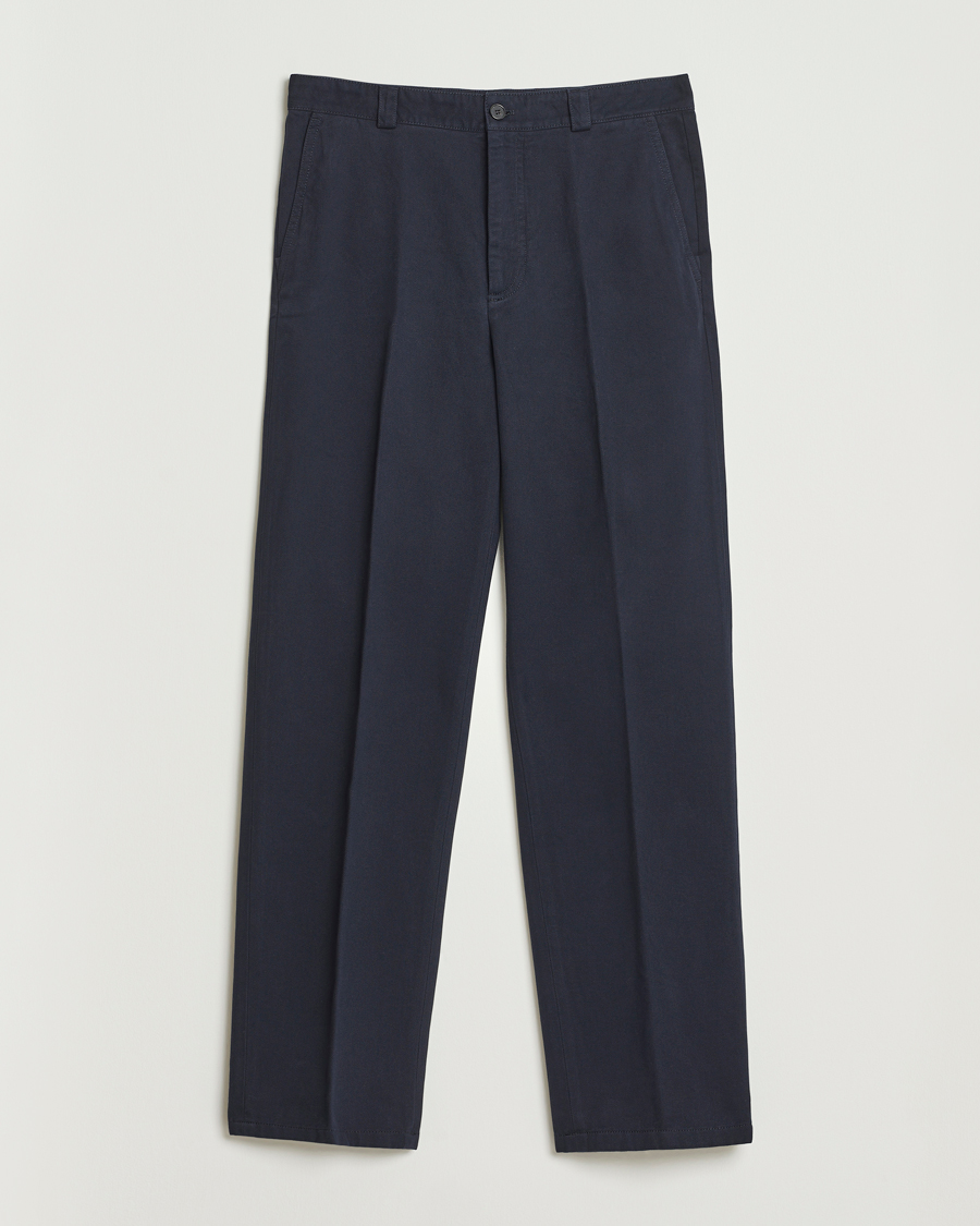 Herr | Byxor | Filippa K | Cotton Chino Trousers Navy