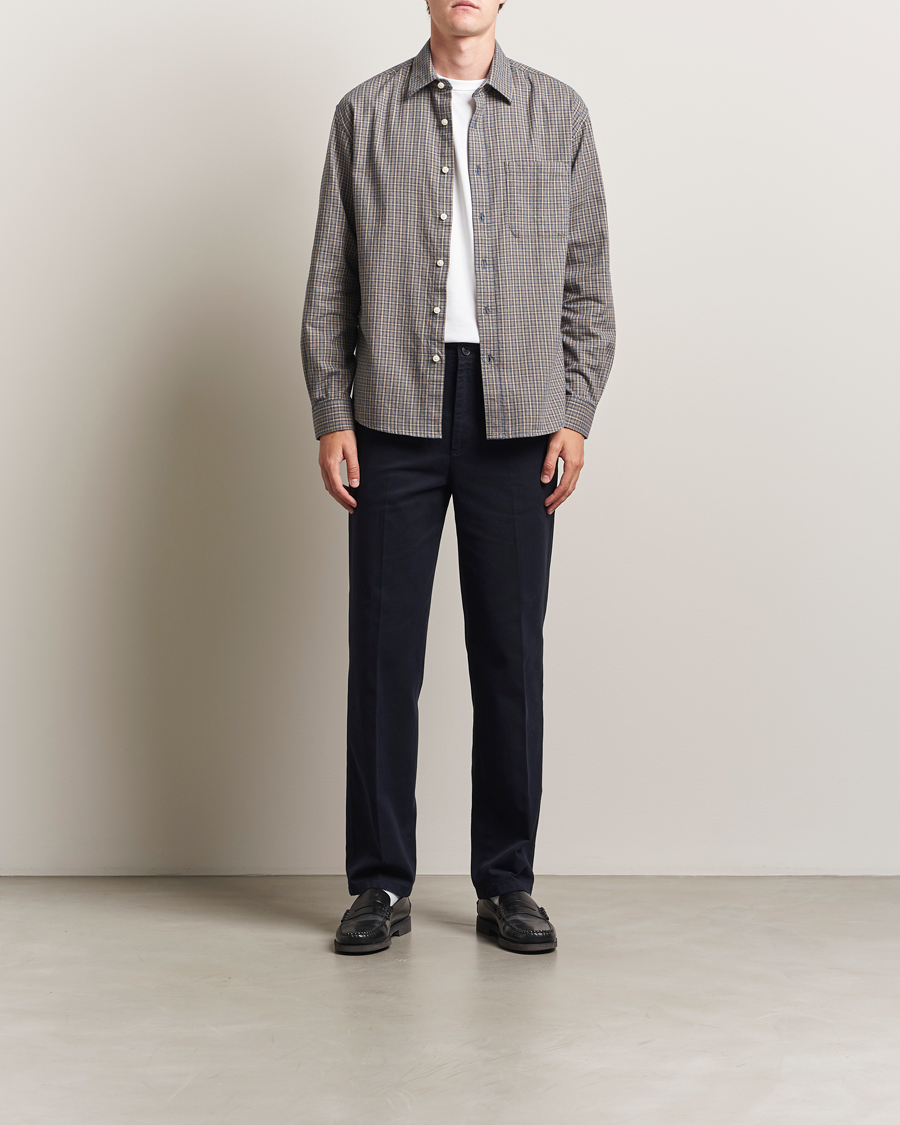 Herr | Byxor | Filippa K | Cotton Chino Trousers Navy