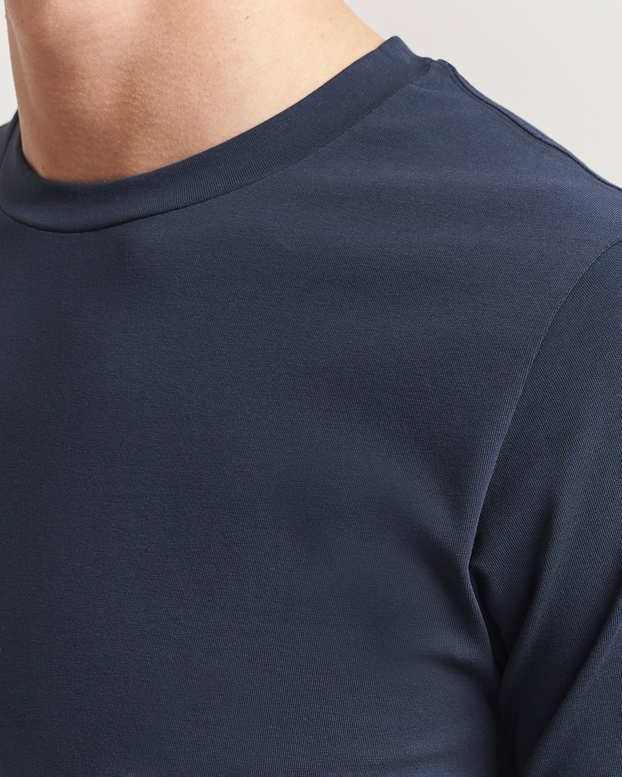 Herr | T-Shirts | Filippa K | Soft Lycra T-Shirt Dusk Blue