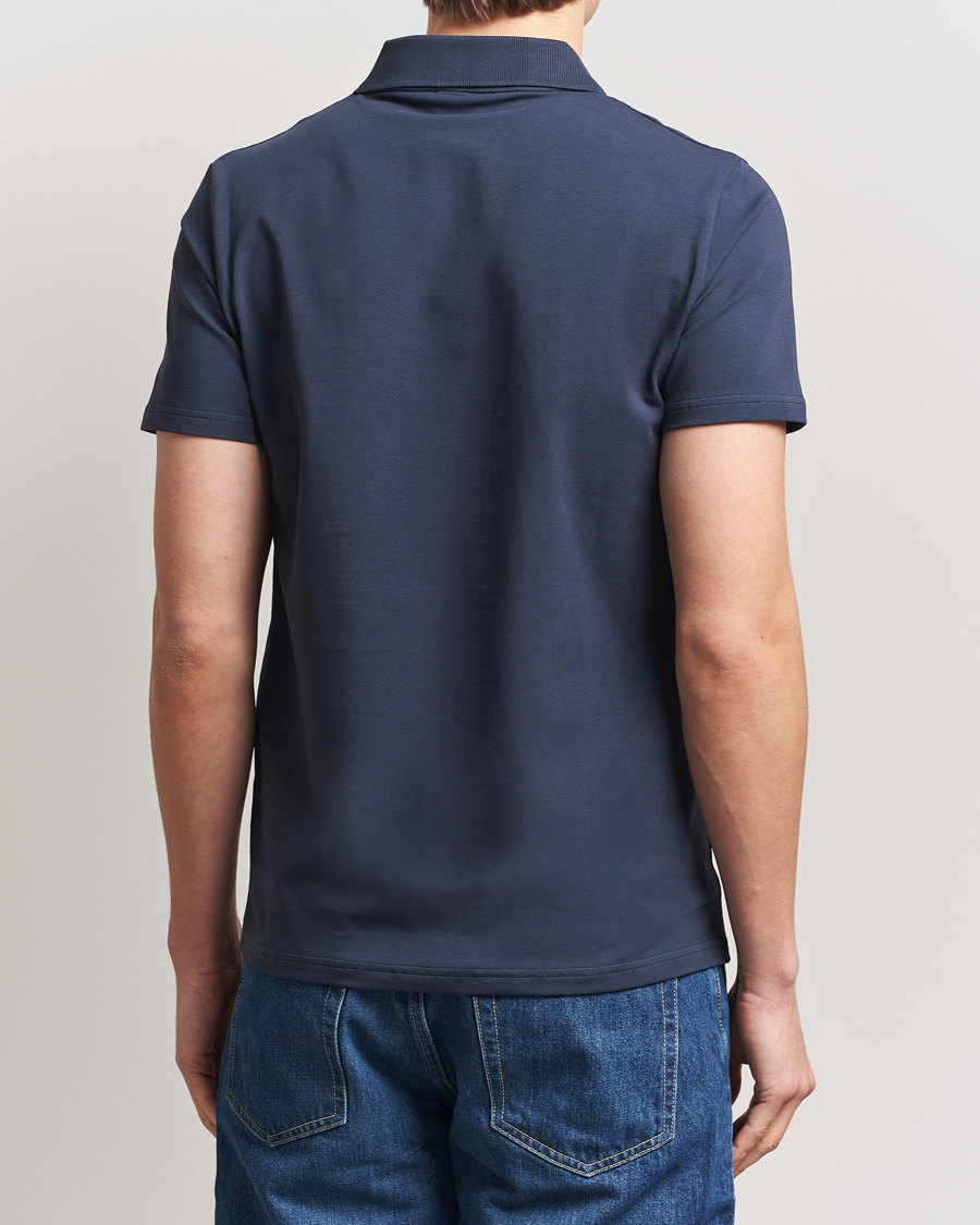 Herr | Pikéer | Filippa K | Soft Lycra Polo T-Shirt Dusk Blue