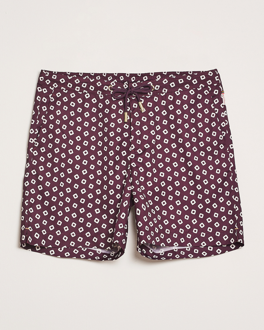 Herr | Badbyxor | Orlebar Brown | Bulldog Lumina Drawcord Swimshorts Damson/Latte