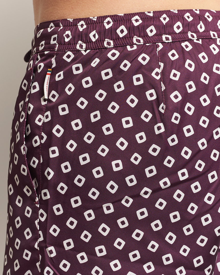 Herr | Badbyxor | Orlebar Brown | Bulldog Lumina Drawcord Swimshorts Damson/Latte