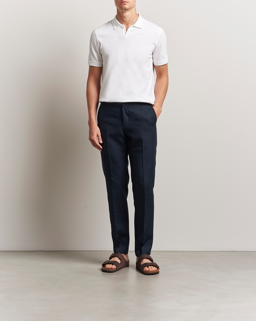 Herr | Pikéer | Orlebar Brown | Bruno Organic Cotton Pique White
