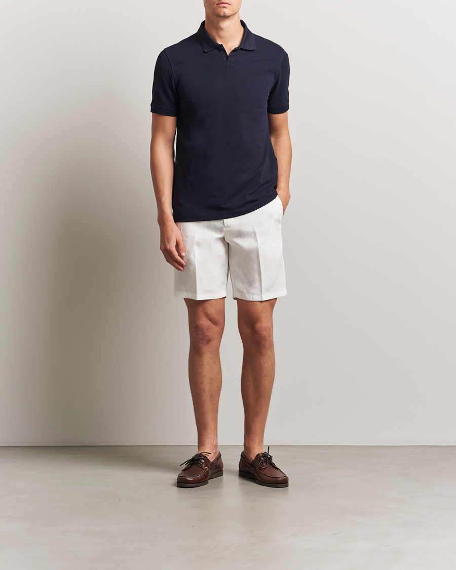 Herr | Pikéer | Orlebar Brown | Bruno Organic Cotton Pique Night Iris
