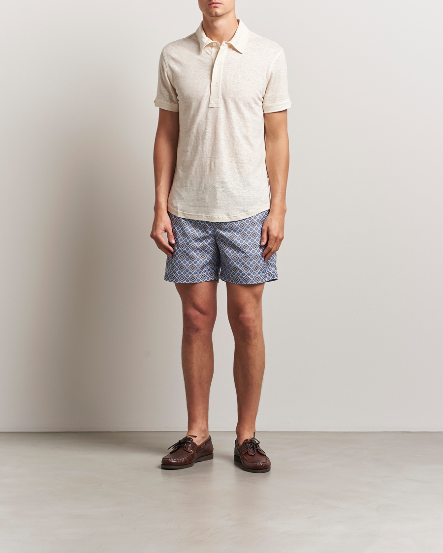 Herr | Pikéer | Orlebar Brown | Sebastian Linen Polo Latte