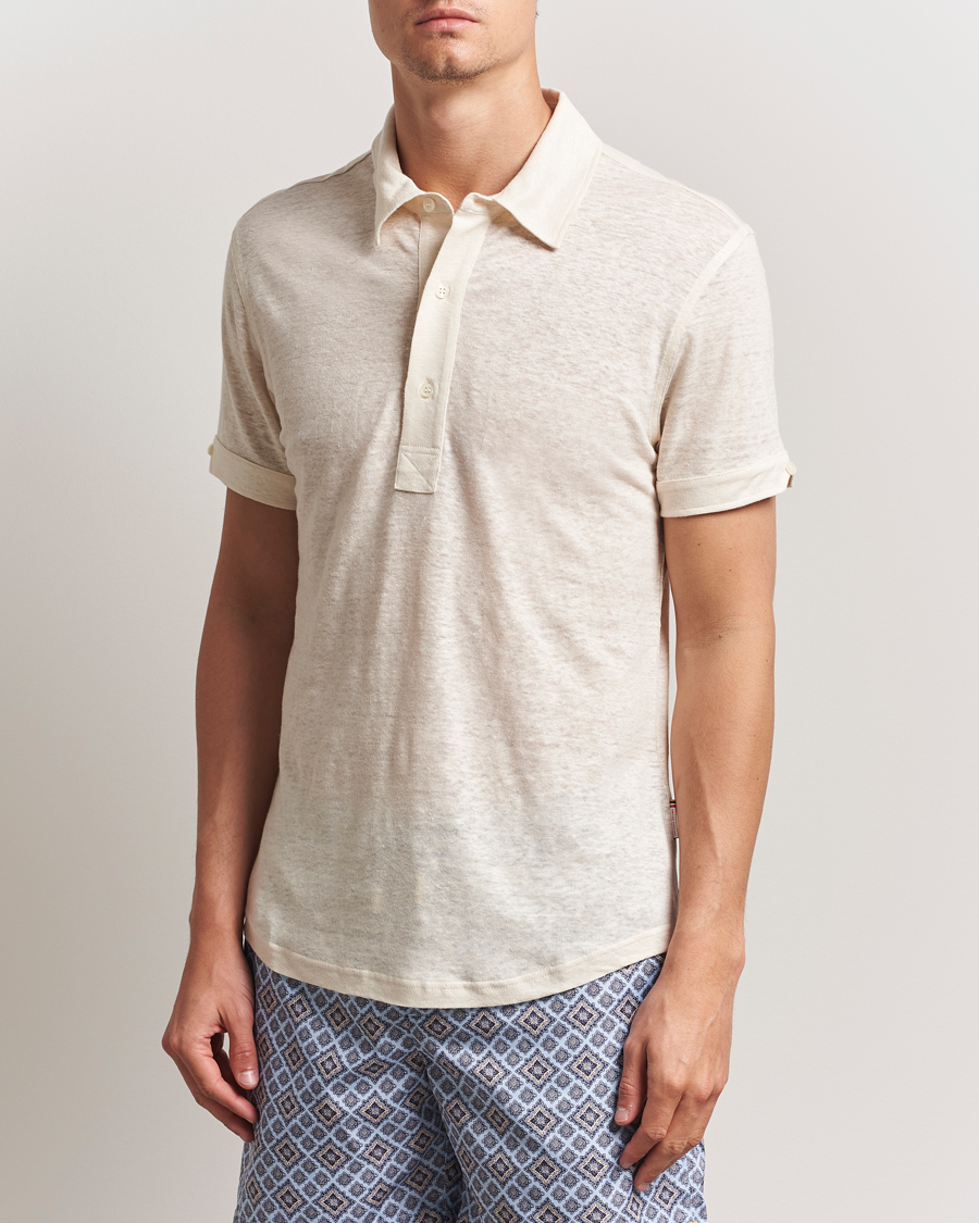 Herr | Pikéer | Orlebar Brown | Sebastian Linen Polo Latte
