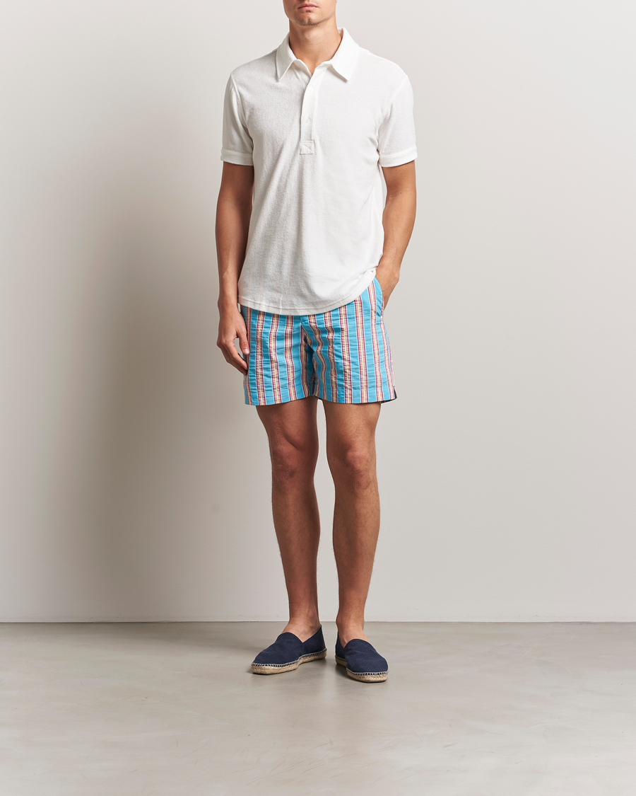 Herr | Pikéer | Orlebar Brown | Sebastian Tailored Towelling Polo White