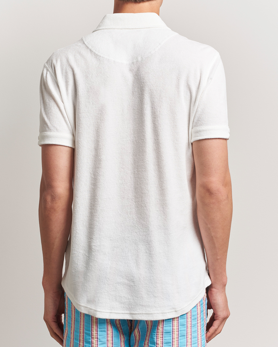 Herr | Pikéer | Orlebar Brown | Sebastian Tailored Towelling Polo White