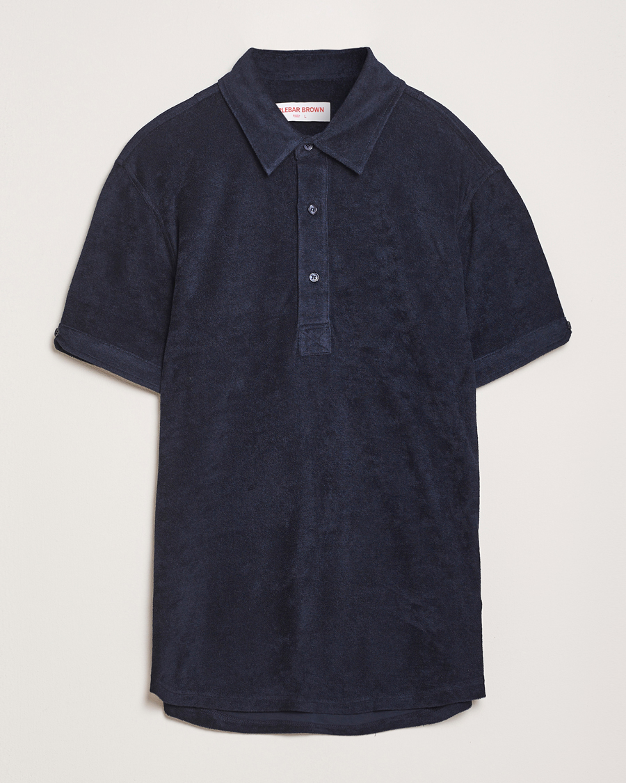 Herr | Pikéer | Orlebar Brown | Sebastian Tailored Towelling Polo Night Iris