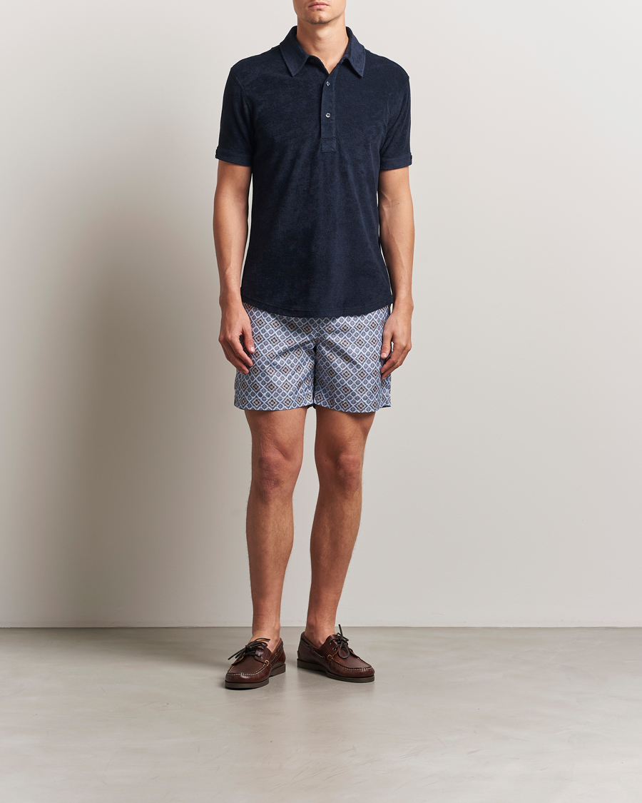 Herr | Pikéer | Orlebar Brown | Sebastian Tailored Towelling Polo Night Iris