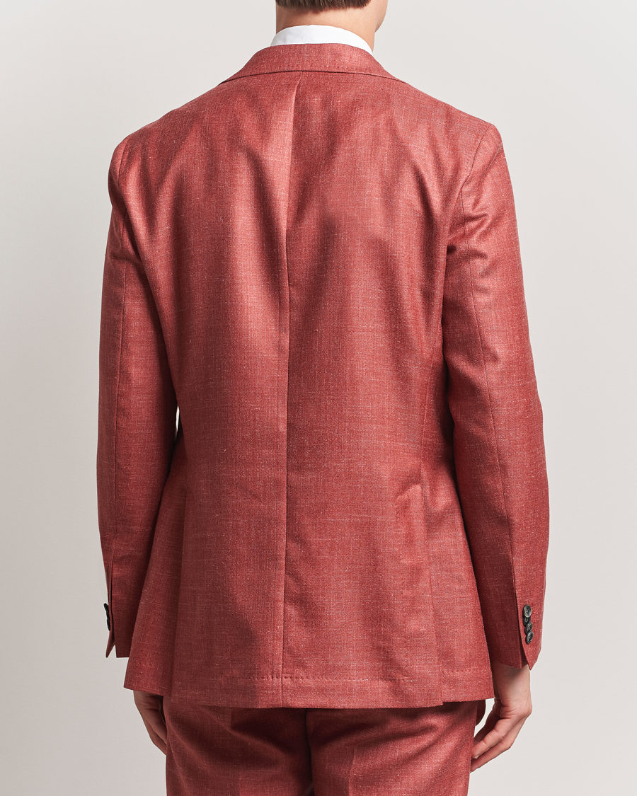 Herr | Kavajer | Oscar Jacobson | Fellow EVO Wool/Silk/Linen Blazer Red