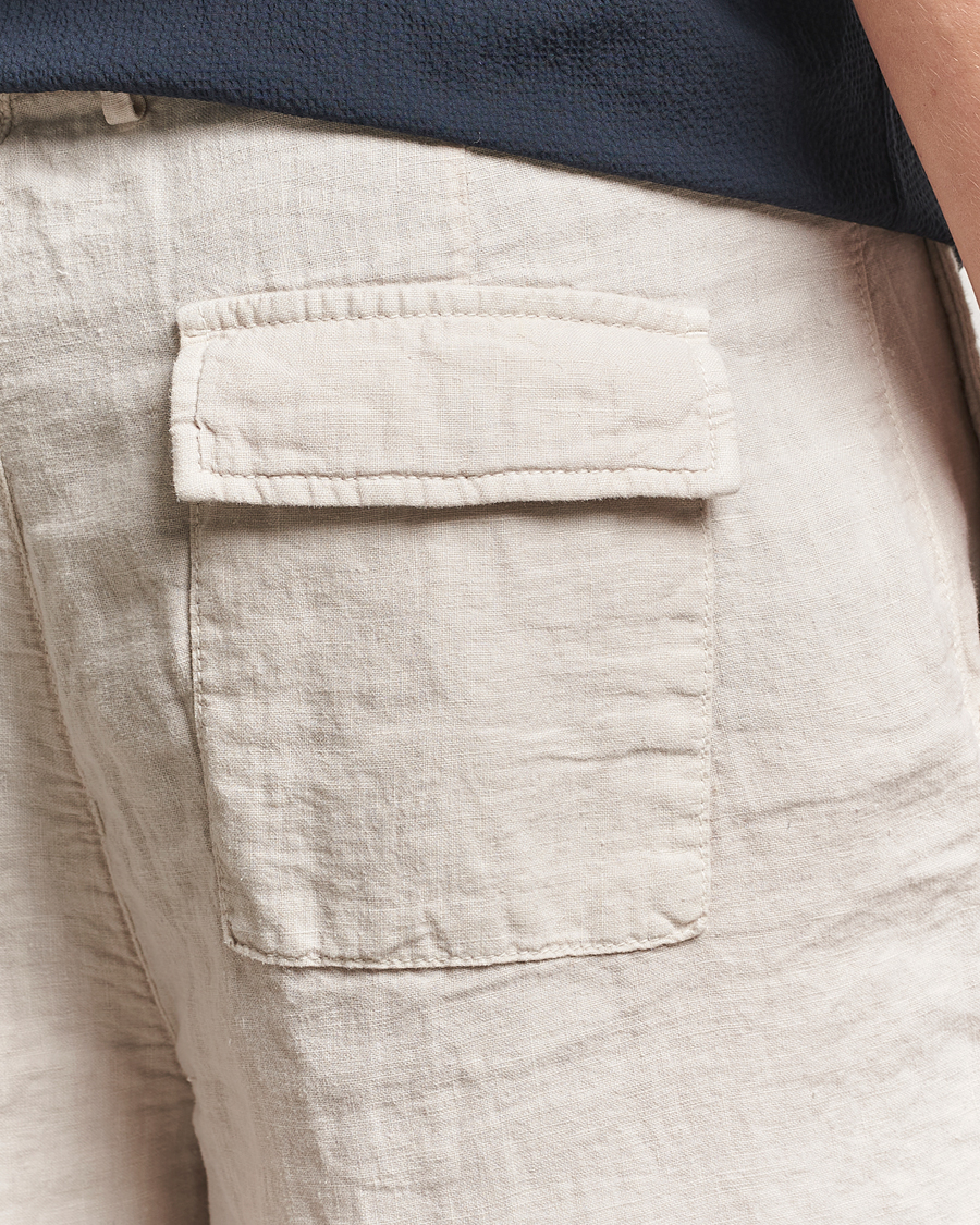 Herr | Shorts | Oscar Jacobson | James Casual Linen Shorts Cream