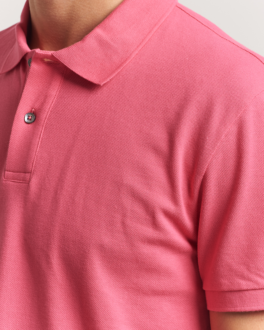 Herr | Pikéer | Oscar Jacobson | Alex Cotton Polo Cinfandel Red