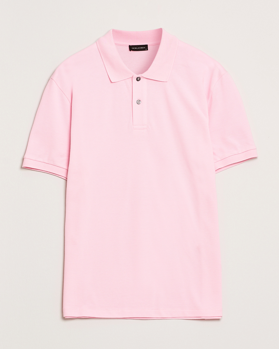 Herr | Pikéer | Oscar Jacobson | Alex Cotton Polo Pink