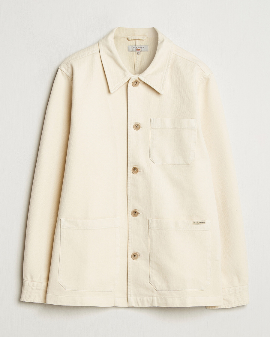 Herr | Skjortor | Nudie Jeans | Barney Worker Overshirt Ivory
