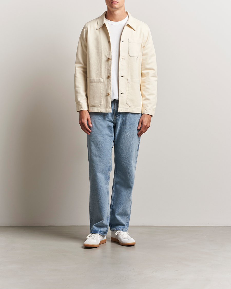 Herr | Skjortor | Nudie Jeans | Barney Worker Overshirt Ivory