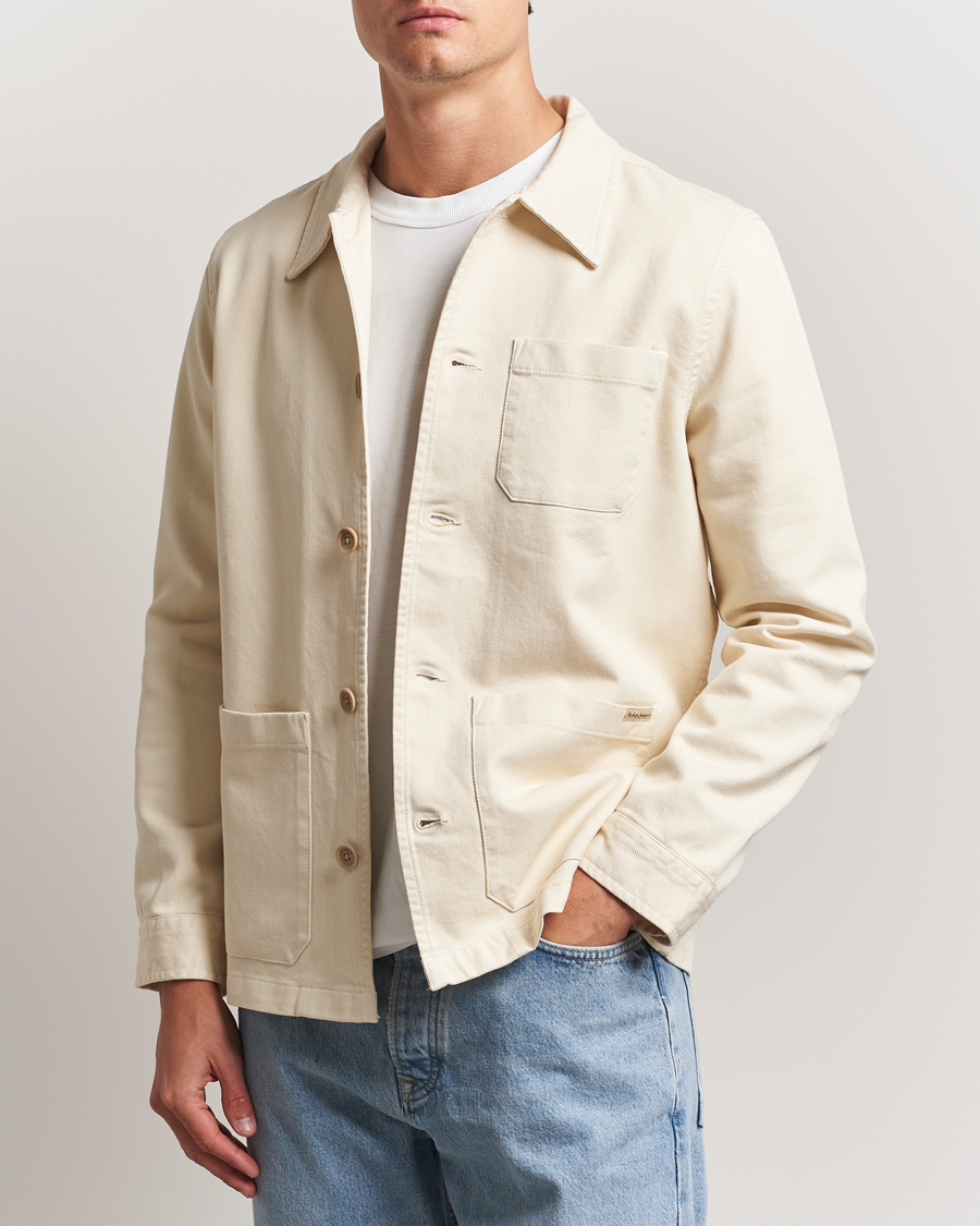 Herr | Skjortor | Nudie Jeans | Barney Worker Overshirt Ivory