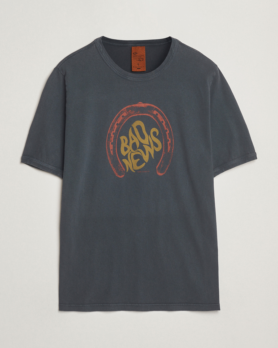 Herr | T-Shirts | Nudie Jeans | Ricky Bad News T-Shirt Antracite
