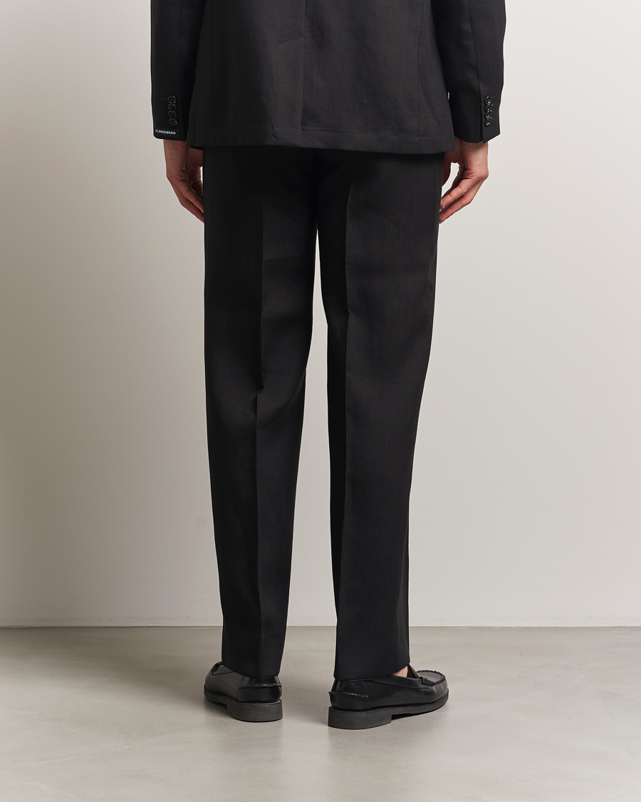 Herr | Byxor | J.Lindeberg | Gabi Super Linen Pants Black
