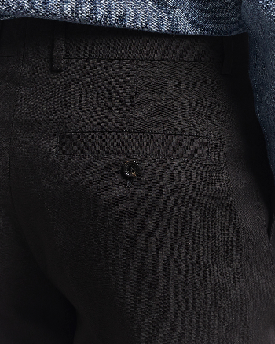 Herr | Byxor | J.Lindeberg | Gabi Super Linen Pants Black