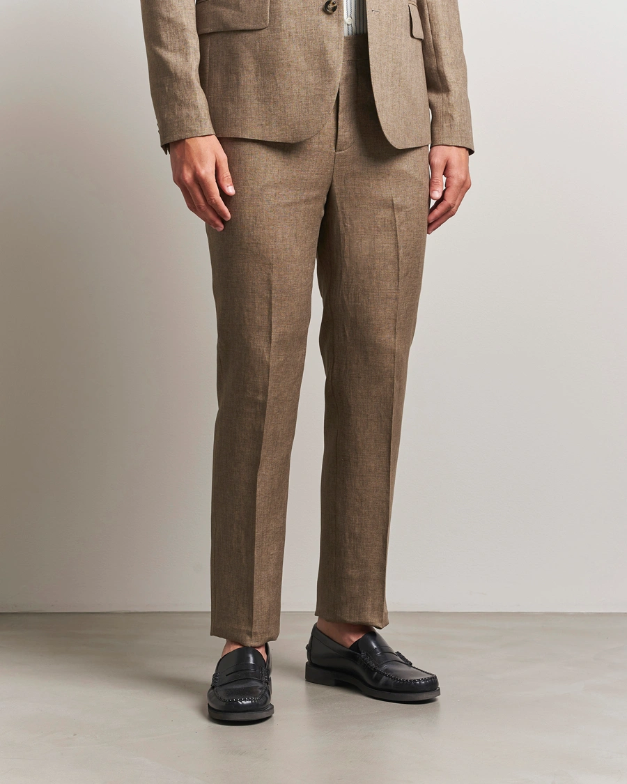 Herr | Byxor | J.Lindeberg | Lois Super Linen Pants Nutmeg