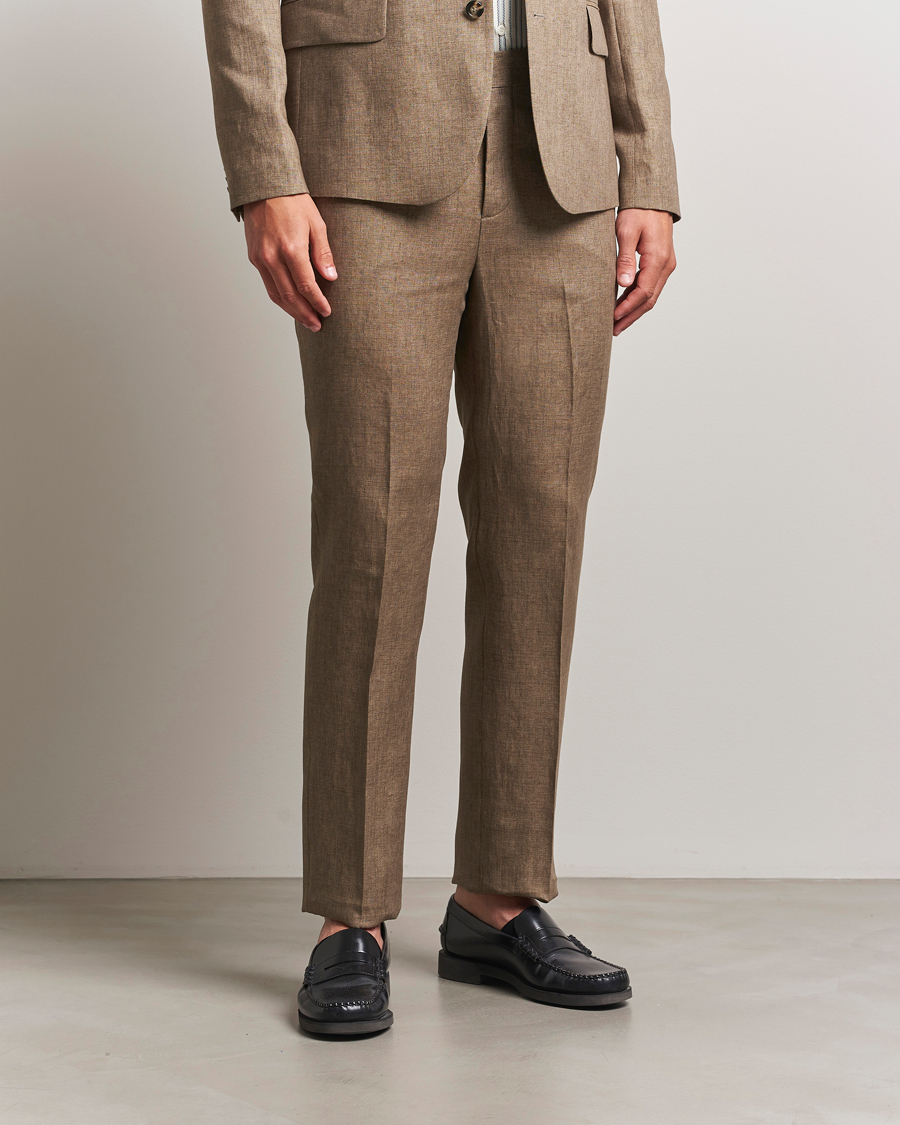 Herr | Byxor | J.Lindeberg | Lois Super Linen Pants Nutmeg