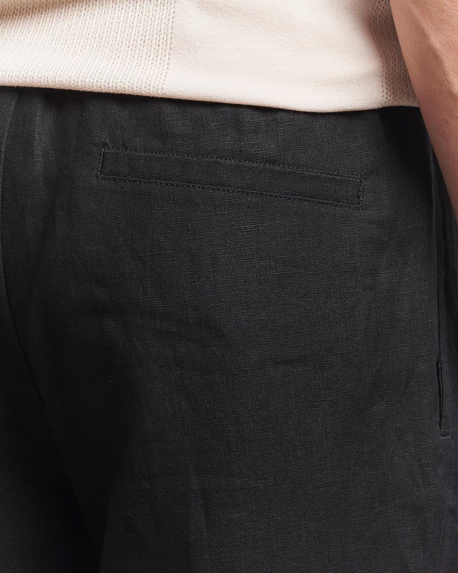 Herr | Byxor | J.Lindeberg | Noah Drape Linen Pants Black