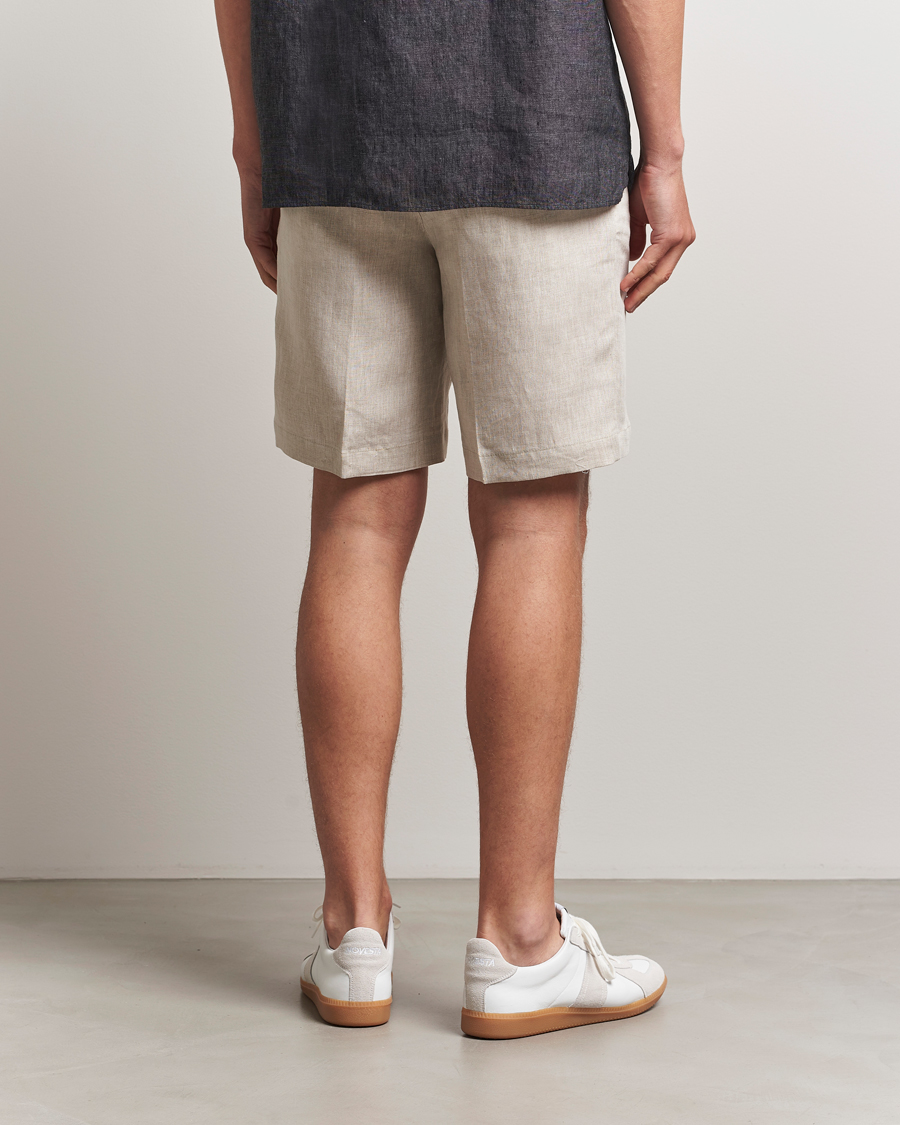Herr | Shorts | J.Lindeberg | Brady Drape Linen Shorts Moonbeam