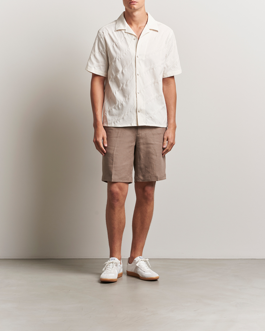 Herr | Skjortor | J.Lindeberg | Donso Stretch Texture Shirt Moonbeam