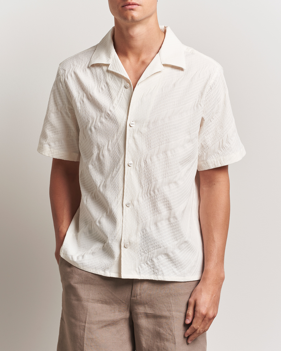 Herr | Skjortor | J.Lindeberg | Donso Stretch Texture Shirt Moonbeam
