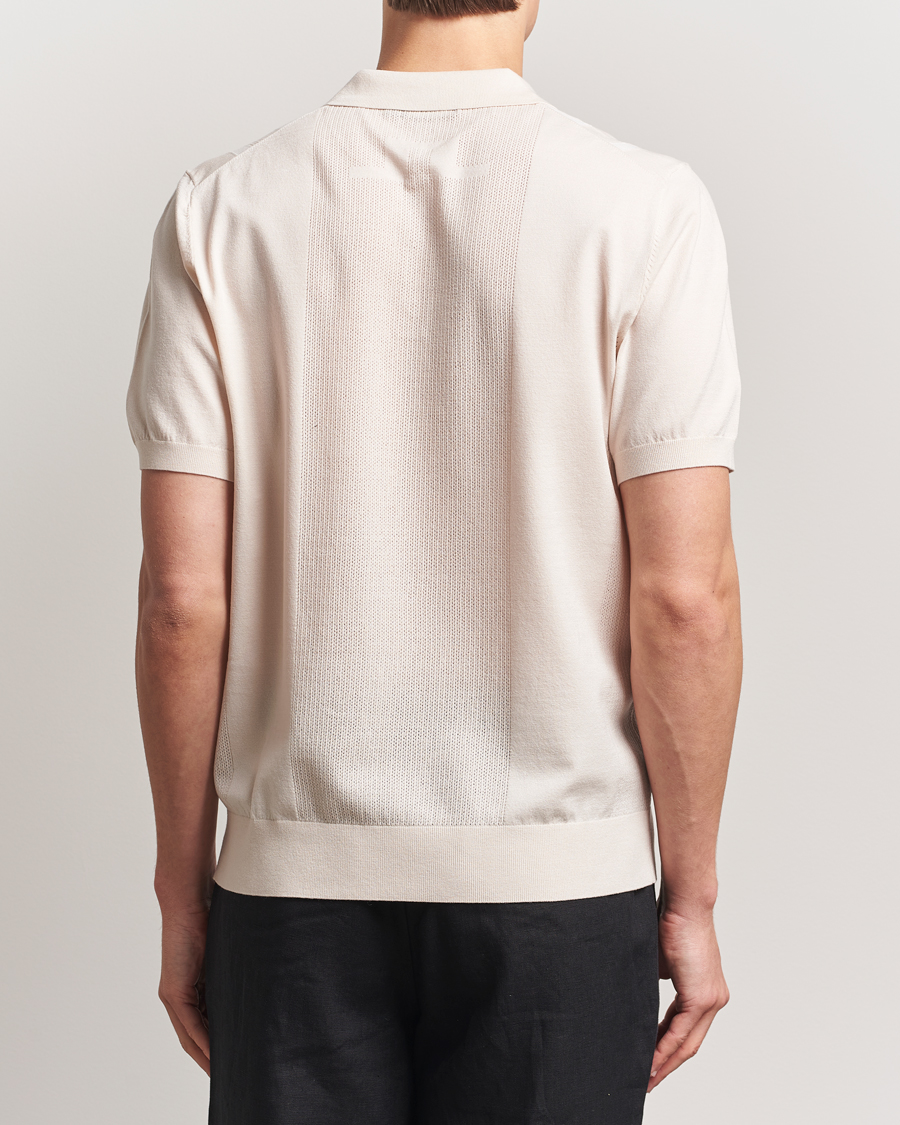Herr | Pikéer | J.Lindeberg | Reymond Stripe Knit Polo Moonbeam