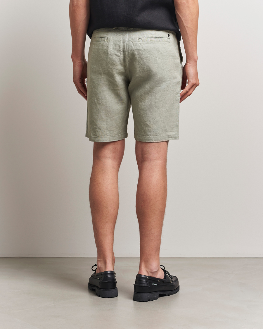 Herr | Shorts | NN07 | Crown Linen Shorts Sage Green