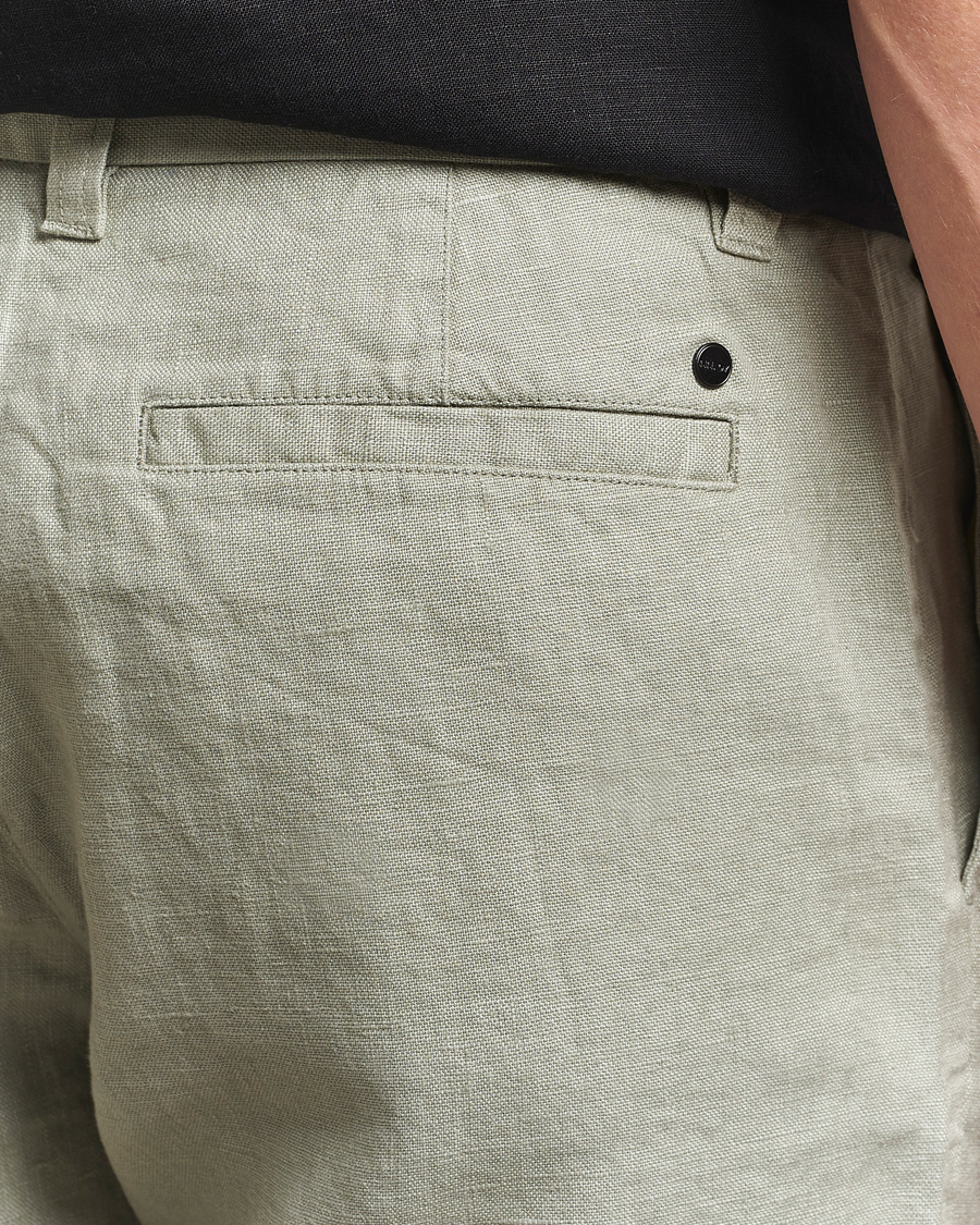 Herr | Shorts | NN07 | Crown Linen Shorts Sage Green