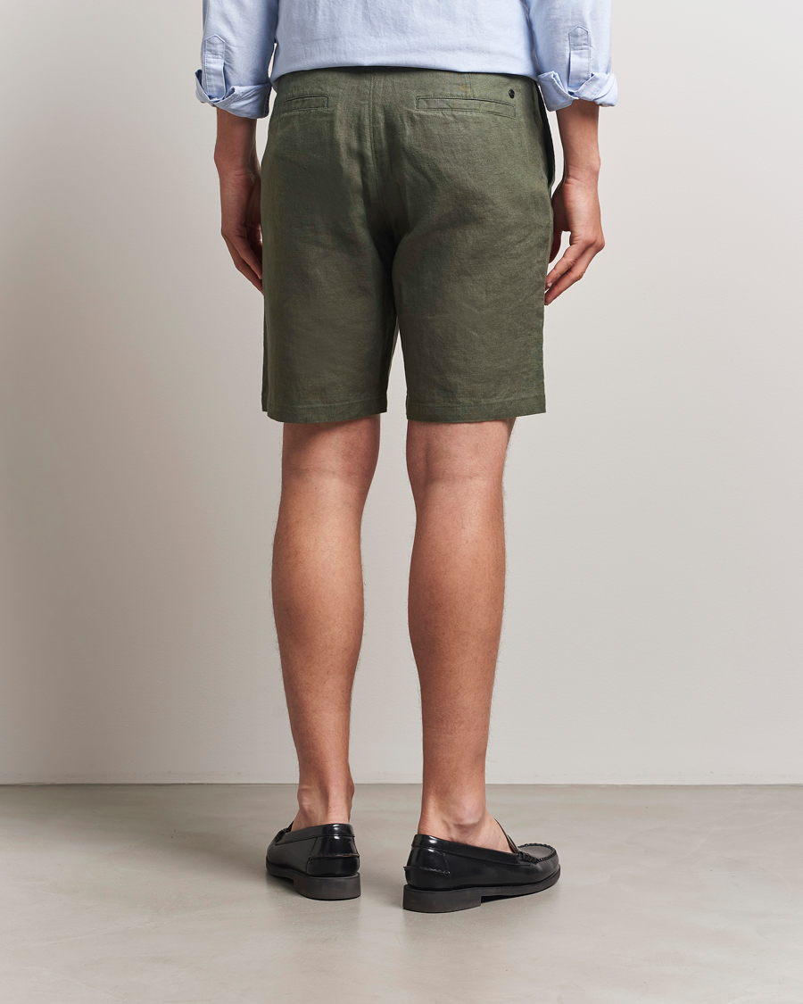 Herr | Shorts | NN07 | Crown Linen Shorts Croc Green