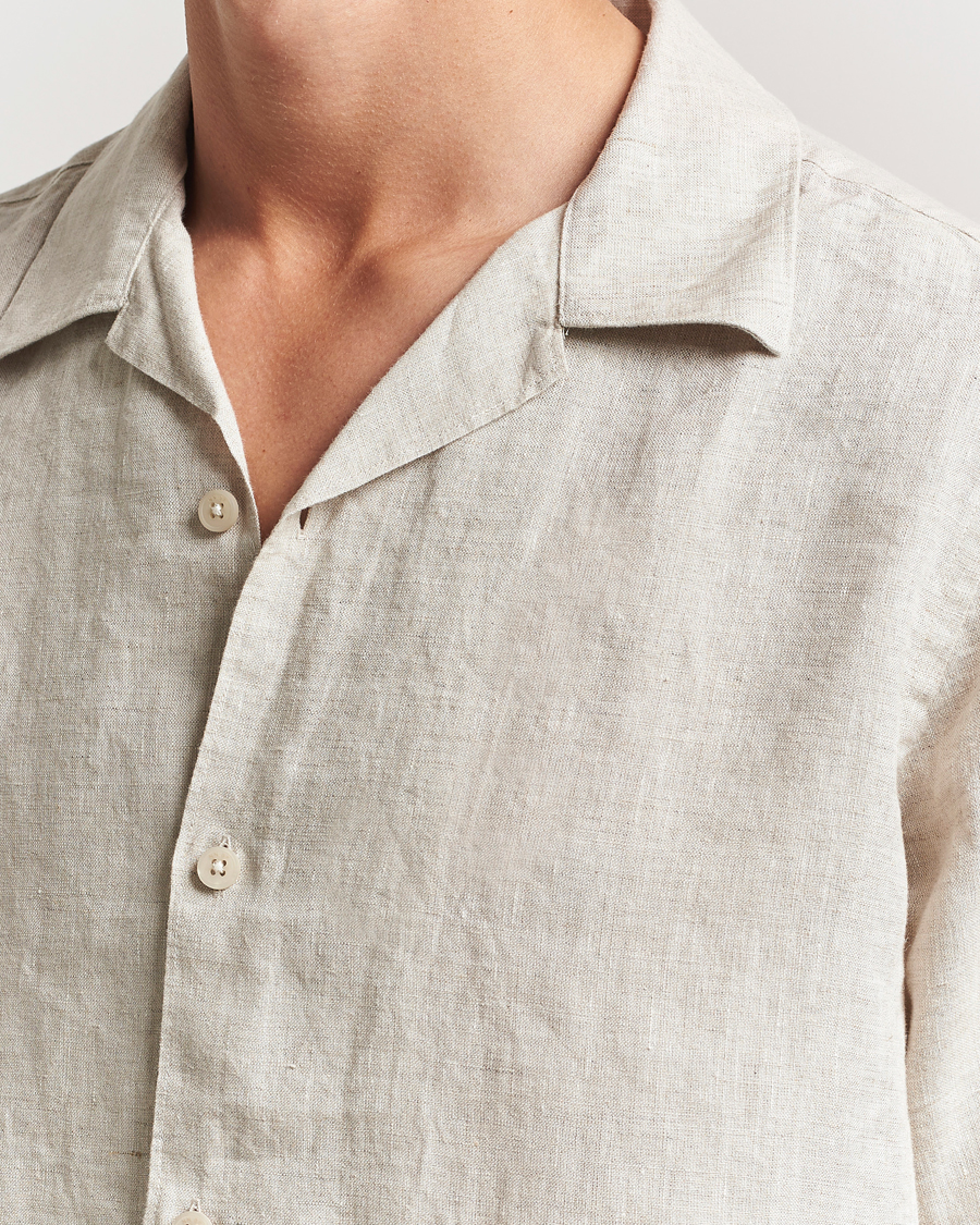 Herr | Skjortor | NN07 | Julio Linen Resort Shirt Oat