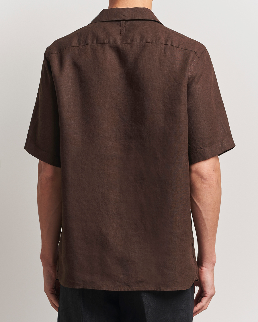 Herr | Skjortor | NN07 | Julio Linen Resort Shirt Coffee