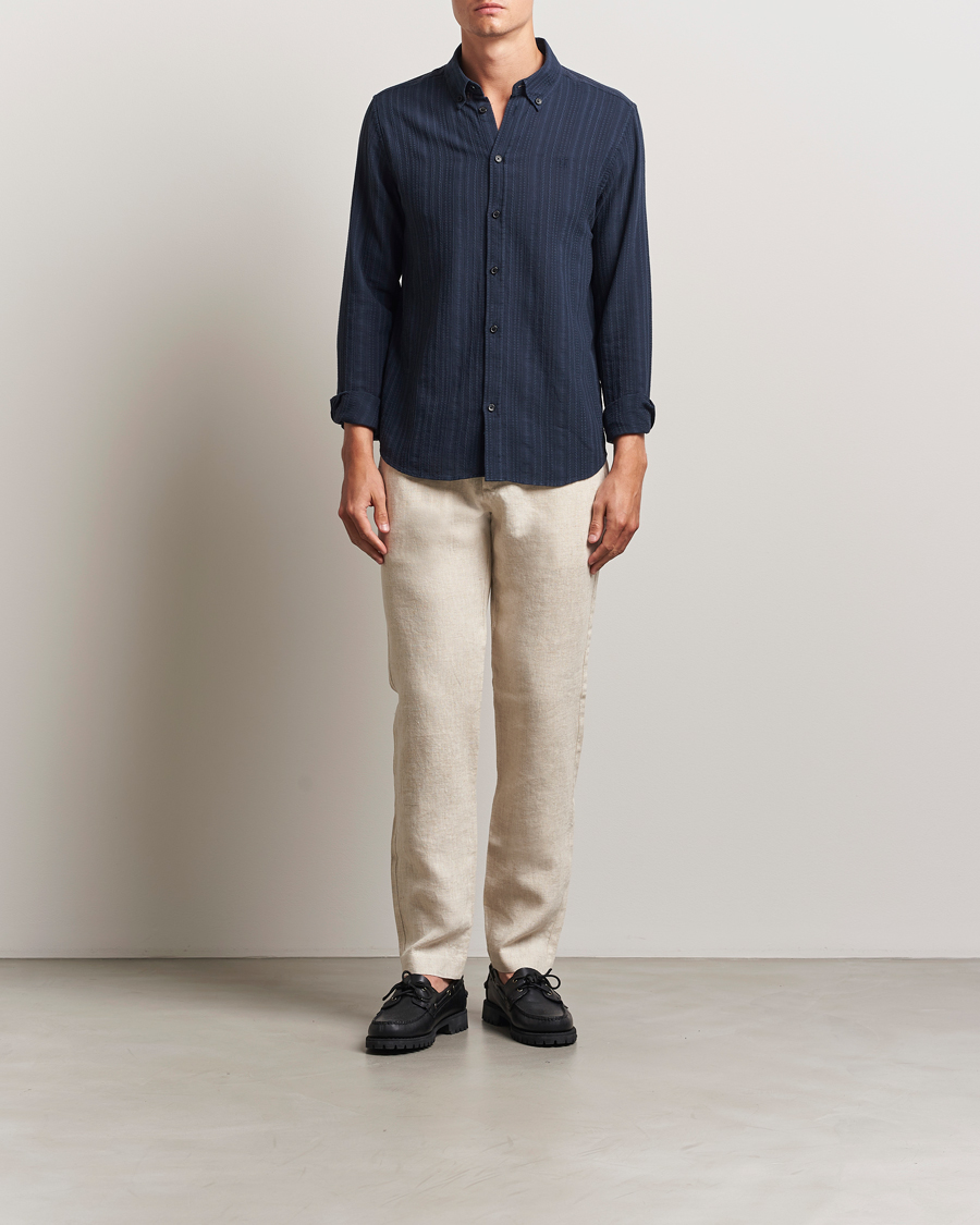 Herr | Byxor | NN07 | Theo Linen Trousers Oat