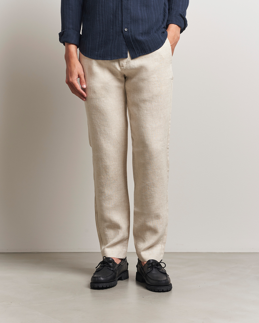 Herr | Byxor | NN07 | Theo Linen Trousers Oat
