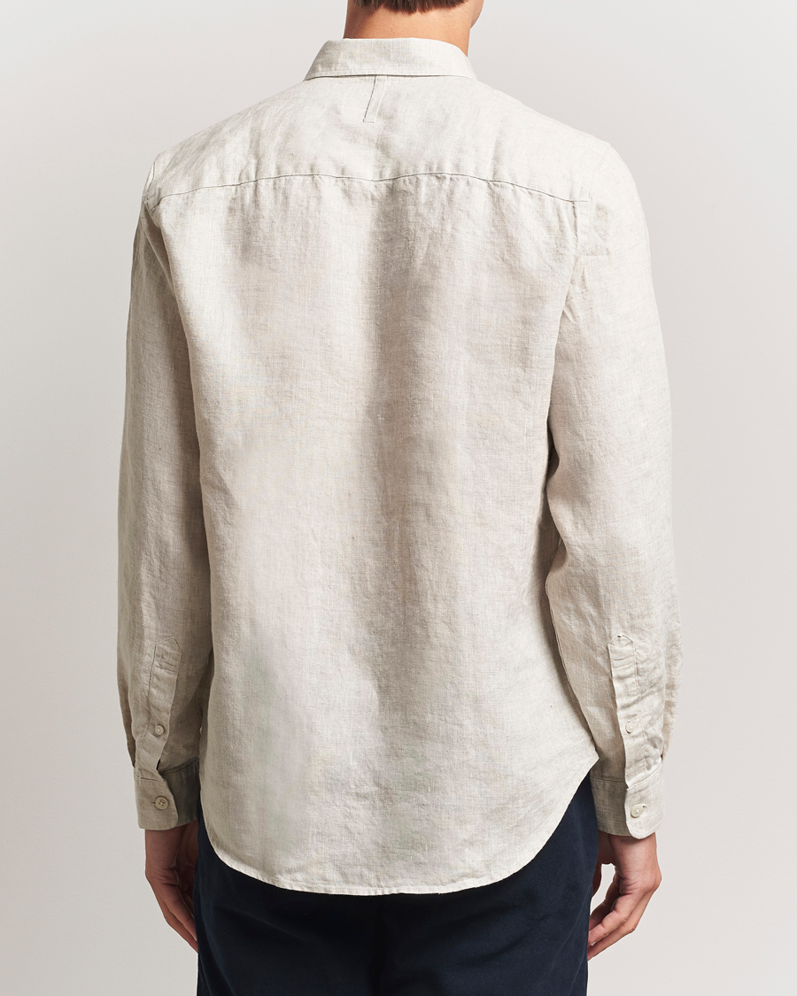 Herr | Skjortor | NN07 | Arne Linen Button Down Shirt Oat