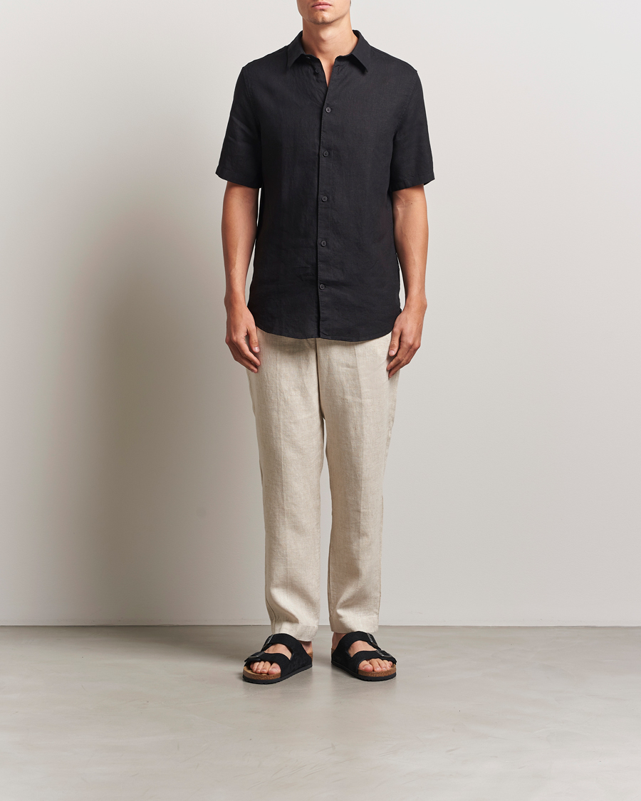 Herr | Byxor | NN07 | Billie Linen Drawstring Trousers Oat