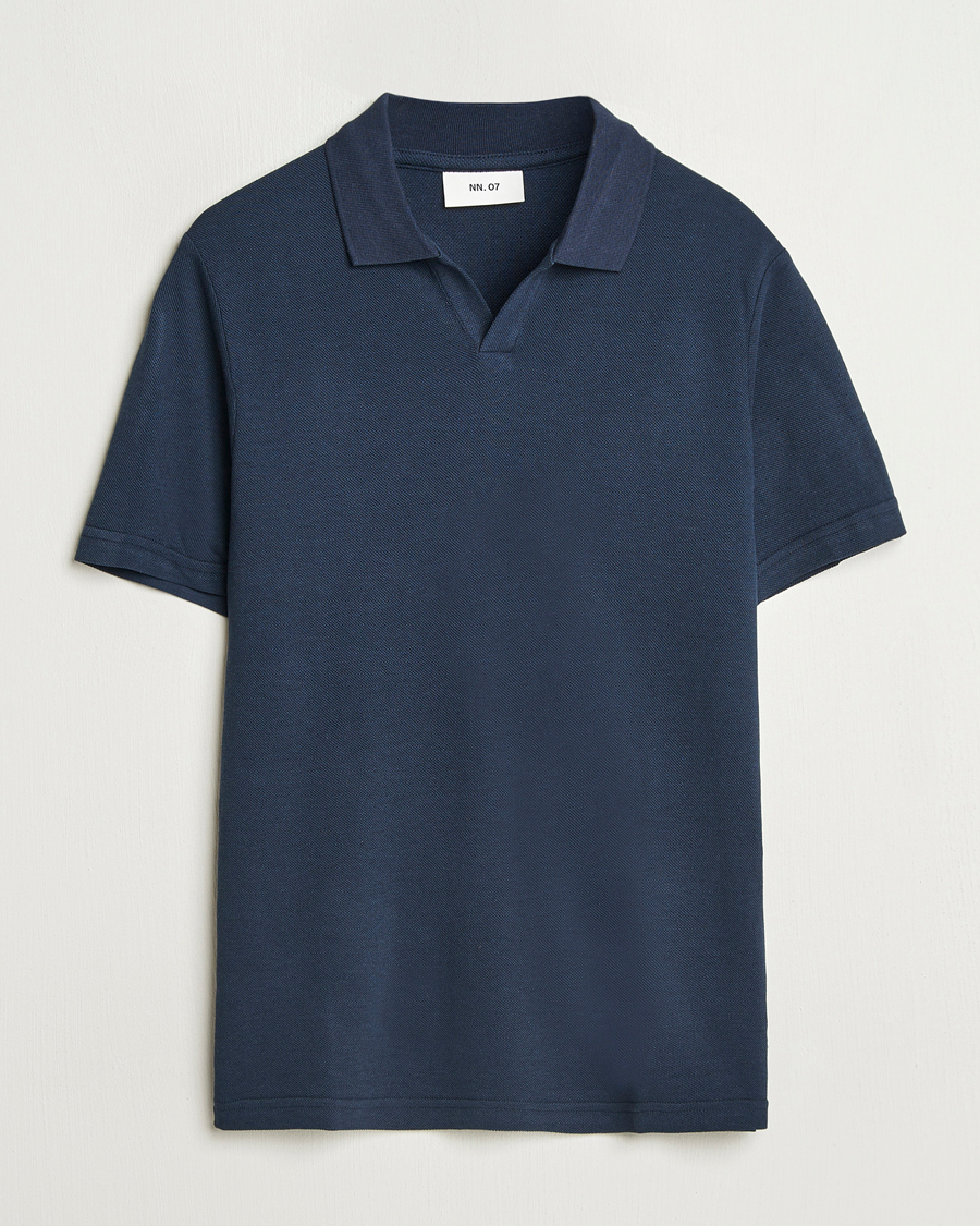 Herr | Pikéer | NN07 | Paul Cotton/Lyocell Polo Navy Blue