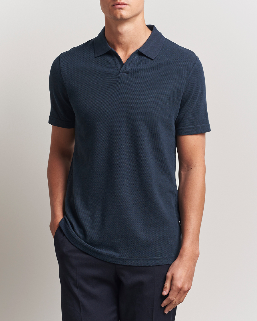 Herr | Pikéer | NN07 | Paul Cotton/Lyocell Polo Navy Blue
