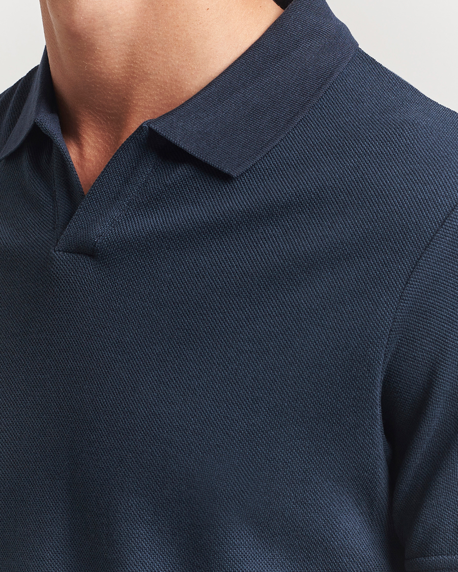 Herr | Pikéer | NN07 | Paul Cotton/Lyocell Polo Navy Blue